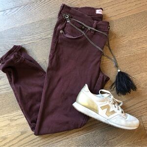Madewell Burgundy Jeans